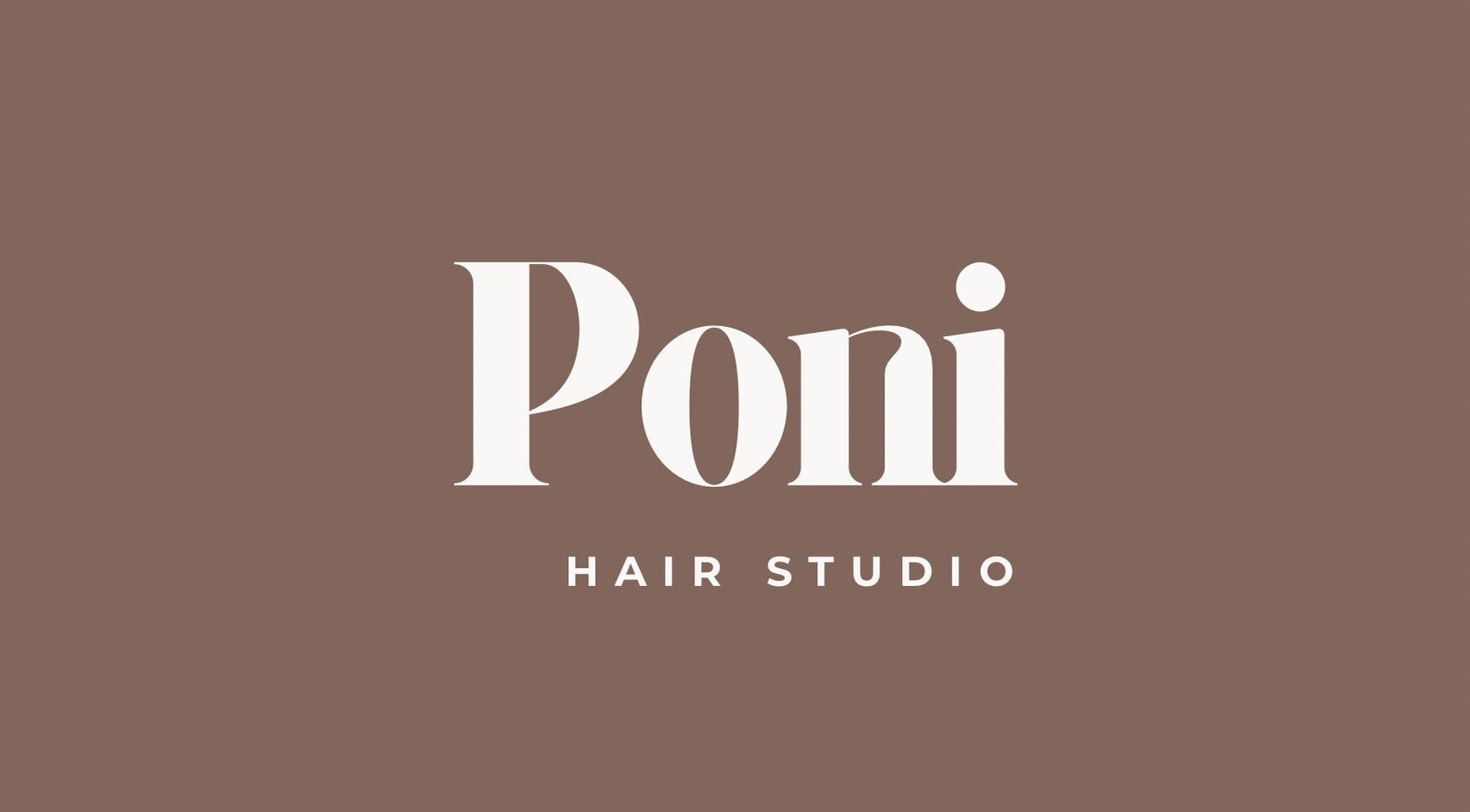 Logo of Poni Hair Studio at Hastings, Victoria, AU, showcasing elegant design.
