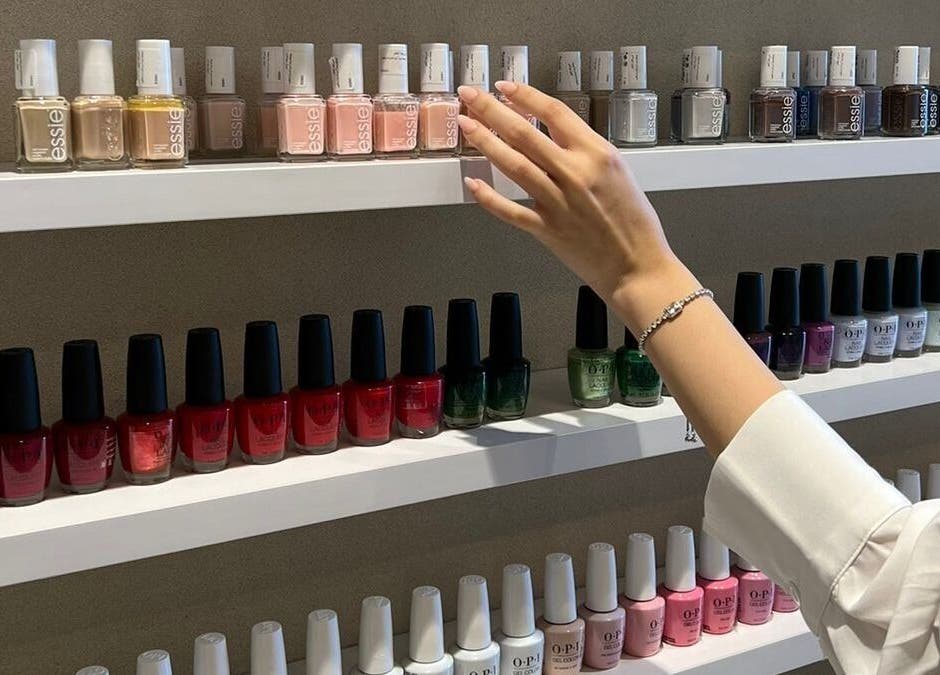Nail polish selection at Anamil Spa - Al Rabi in Riyadh, Riyadh Province, SA.