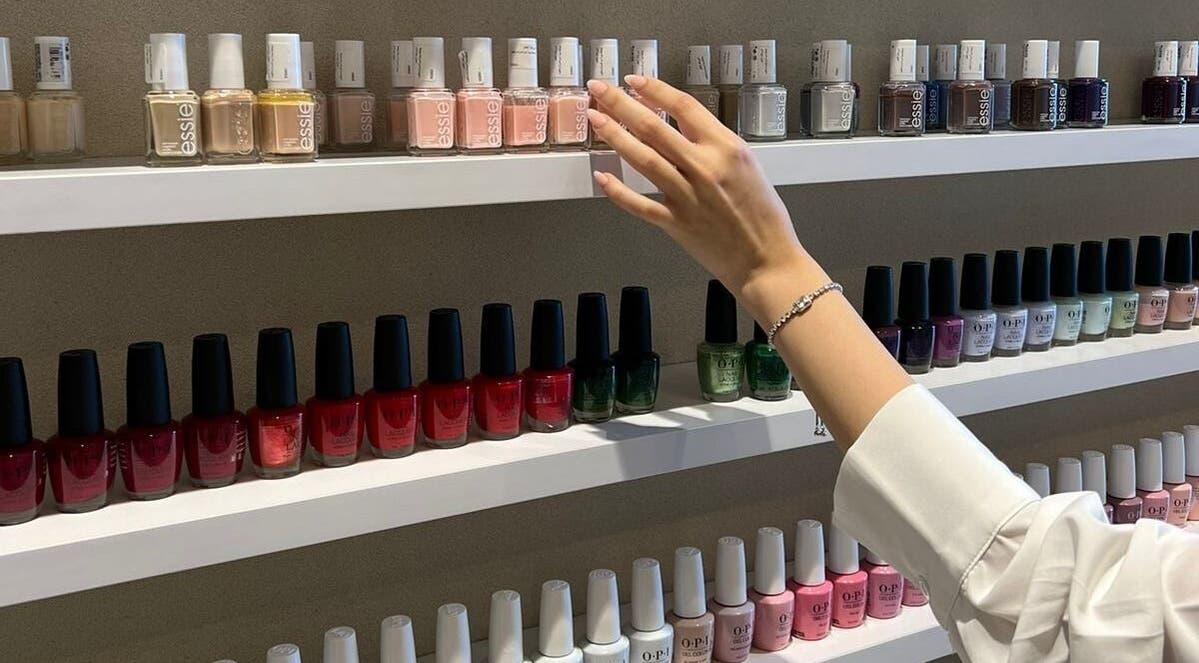 Nail polish selection at Anamil Spa - Al Rabi in Riyadh, Riyadh Province, SA.