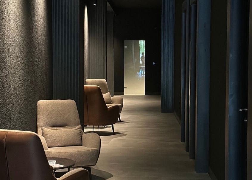 Уютна зона в Evia Spa в Grand Hotel Therme Banya, Bansko, Razlog, Blagoevgrad Province, BG.