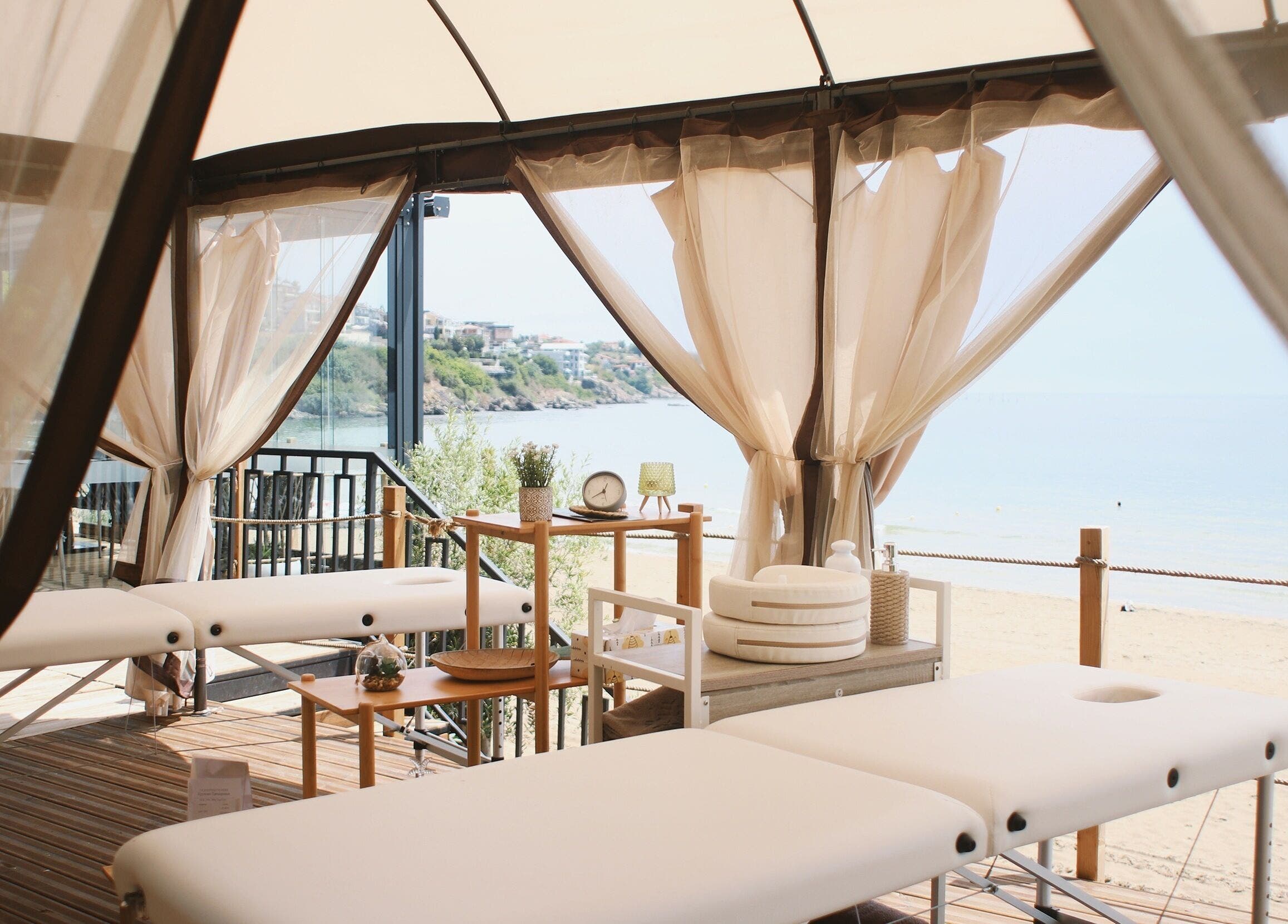 Релакс стая на плажа в Evia Spa в Olive Villas Sozopol, Созопол, Бургас, BG.