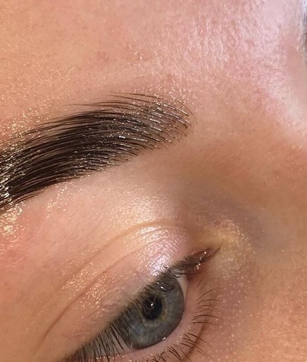 Close-up of expertly shaped eyebrow at Skin Within Beauty, Kaiapoi, Canterbury, NZ.