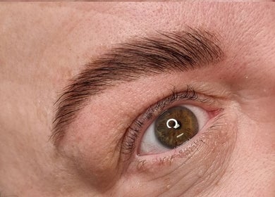 Close-up of well-groomed eyebrow at Delta Beauty Salon, Phillip, Australian Capital Territory, AU.