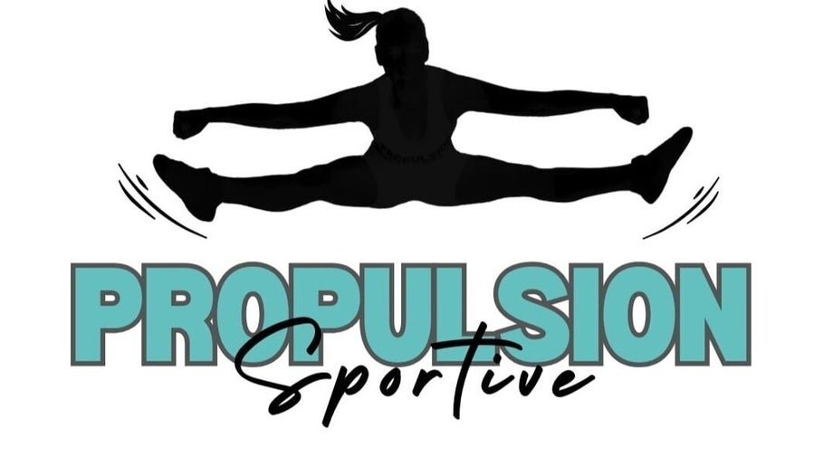 Logo Propulsion Sportive à Blainville, Québec, silhouette d'une danseuse en plein saut.