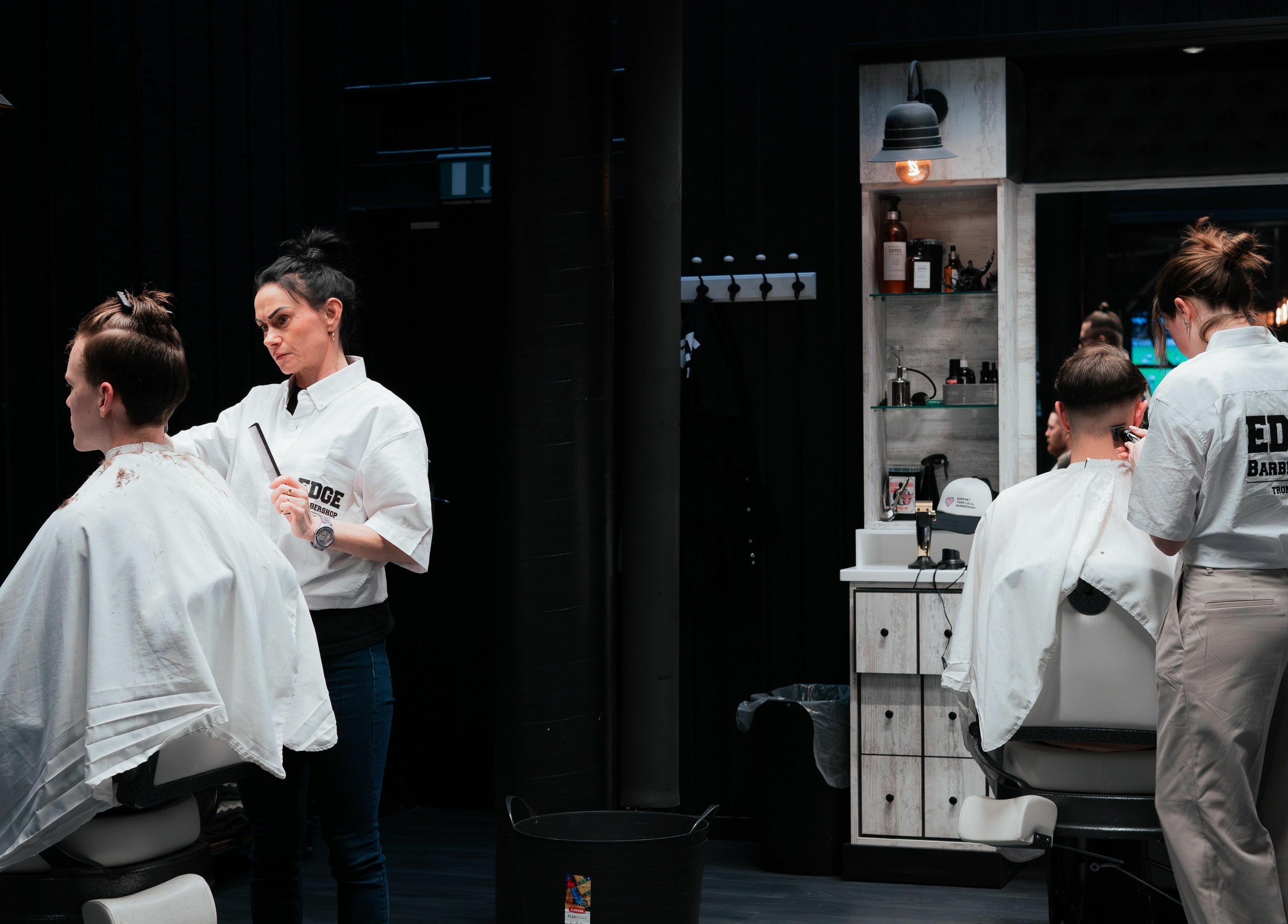 Stilfull klipp hos Edge Barbershop Trondheim, Trøndelag, NO med profesjonelle frisører.