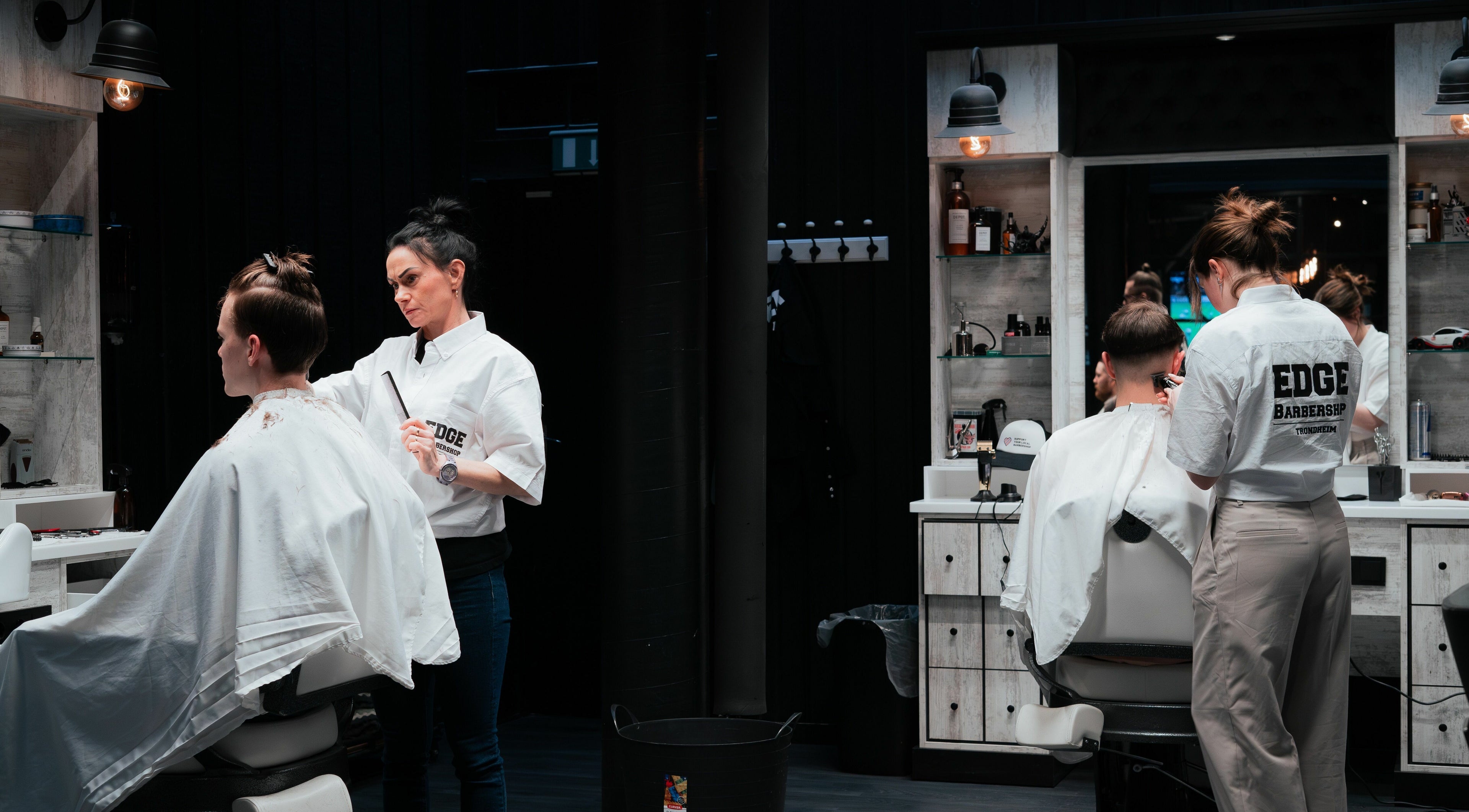 Stilfull klipp hos Edge Barbershop Trondheim, Trøndelag, NO med profesjonelle frisører.
