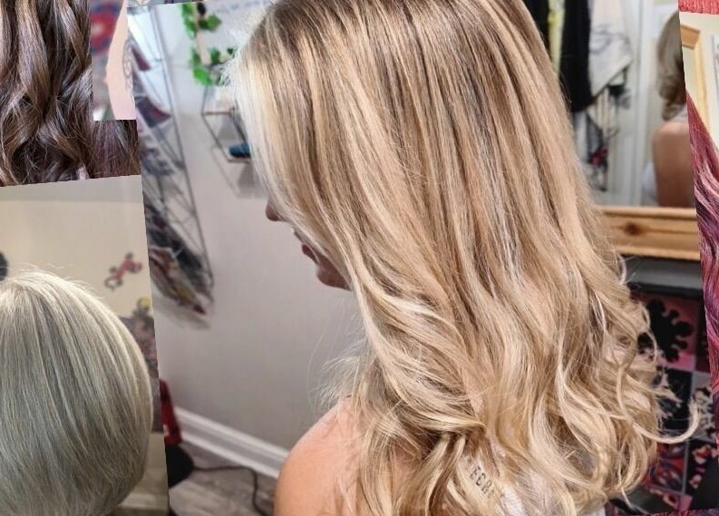 Various hair colors and styles showcased at Xanadu in Wolston, England, GB.