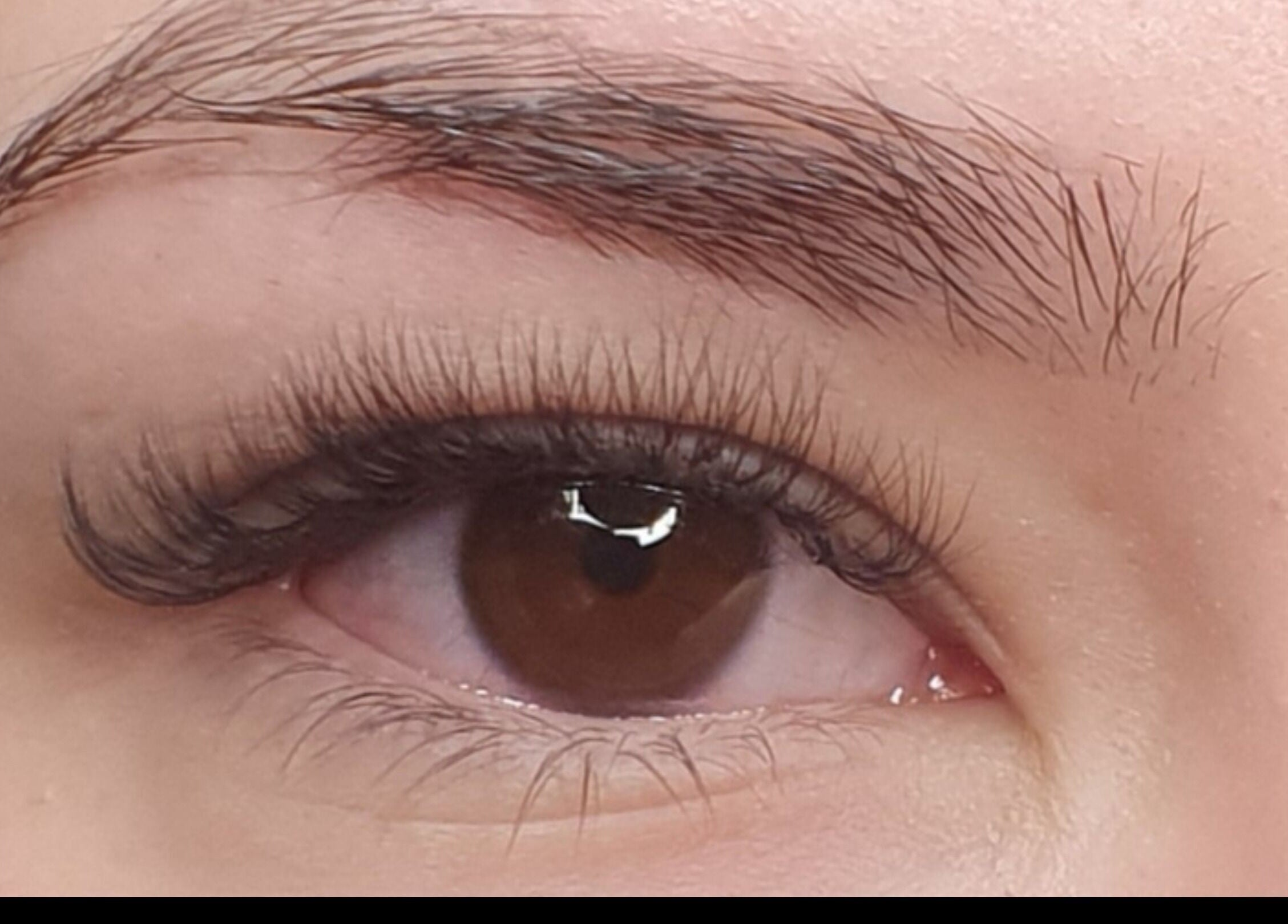Close-up of a beautifully styled eyelash at Lashes in Style, Levin, Manawatū-whanganui Region, NZ.