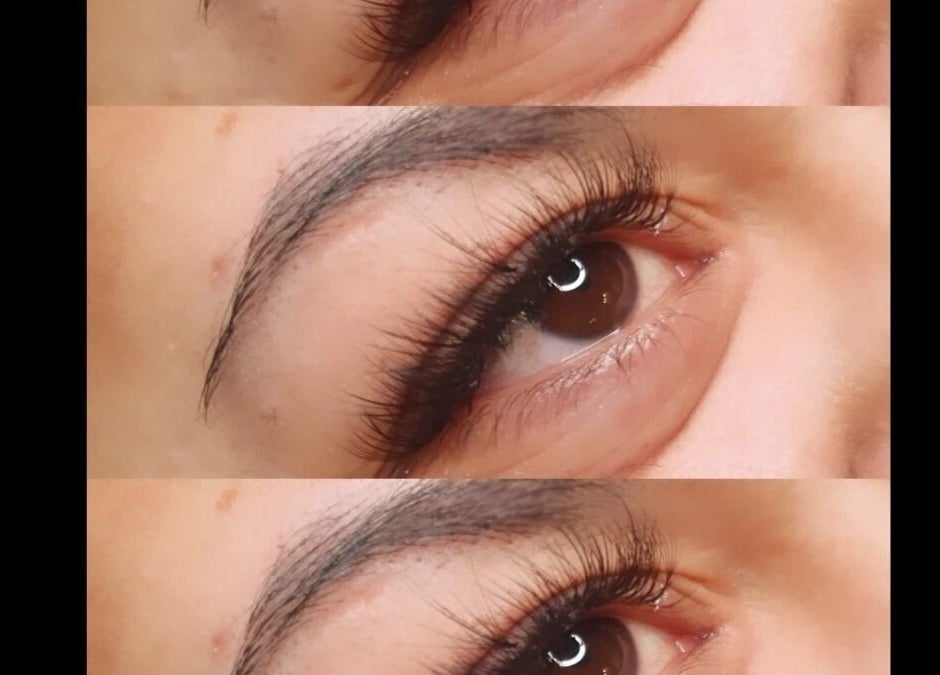 Close-up of styled eyelashes at Lashes in Style, Levin, Manawatū-whanganui Region, NZ.