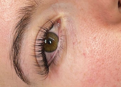 Beautifully extended lashes at LLM Lashes in North Shields, England, GB for a stunning look.