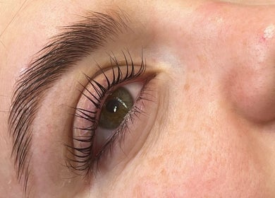Close-up of expertly applied lashes at LLM Lashes, North Shields, England, GB showcasing remarkable detail.