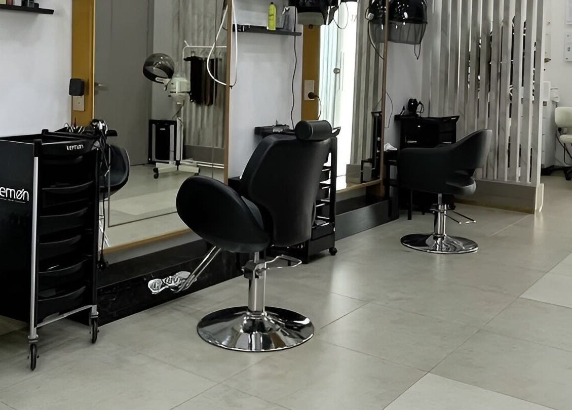 Modern salon seating at Orange Spa, Muscat, Muscat Governorate, OM offering comfort and style.