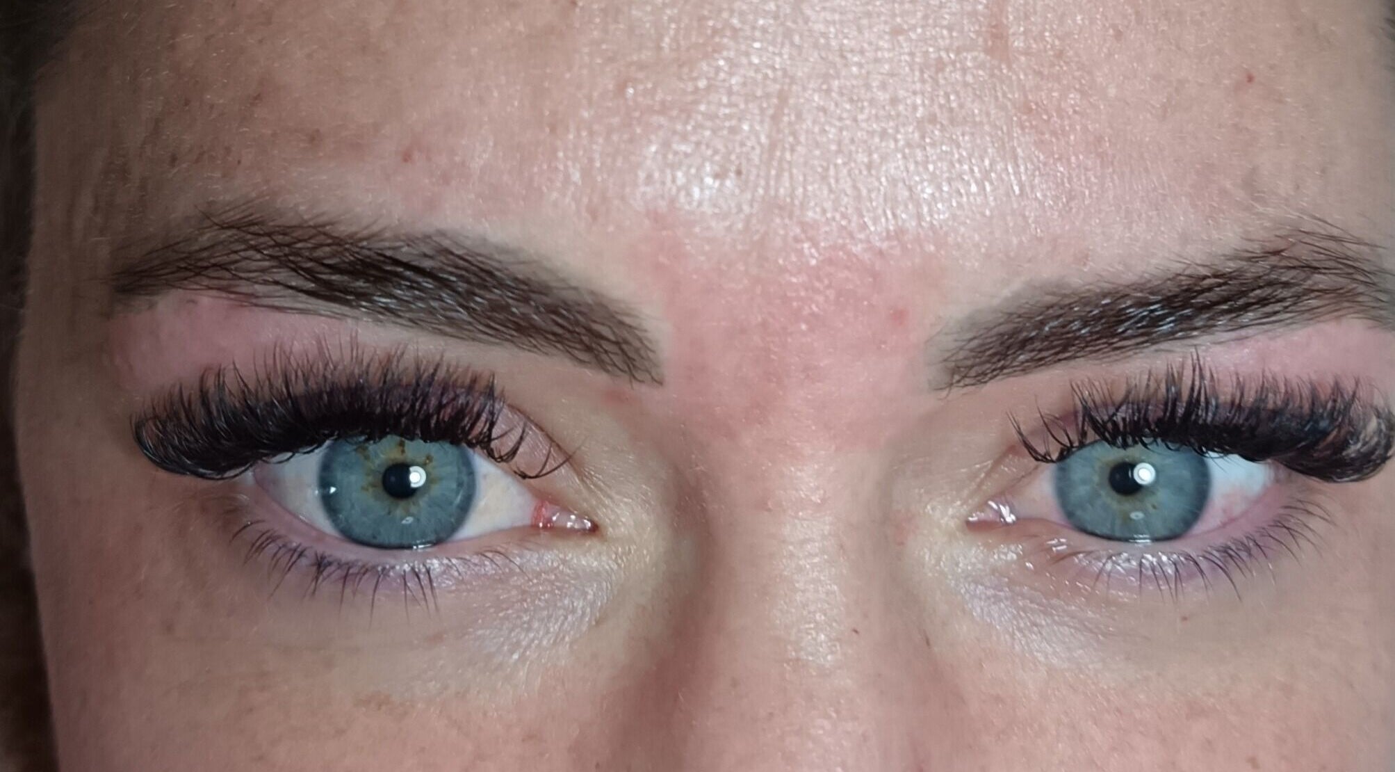 Close-up of eyelash extensions at Love Lash, Boksburg, Gauteng, ZA, showcasing expert lash application.