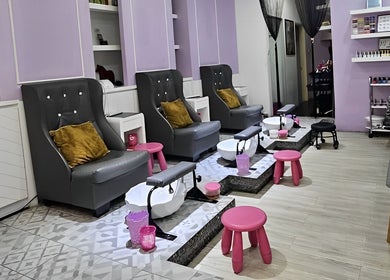 Chic and cozy pedicure area at Q Nails, Kuala Lumpur, Wilayah Persekutuan Kuala Lumpur, MY.