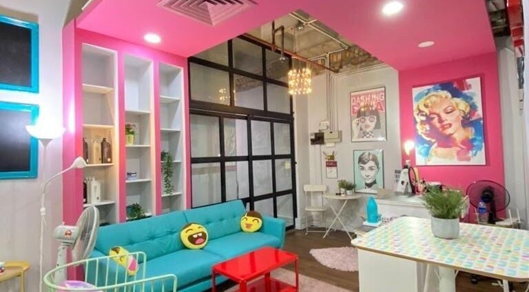 Vibrant interior of Dashing Diva Shah Alam in Shah Alam, Selangor, MY with colorful decor and modern furniture.