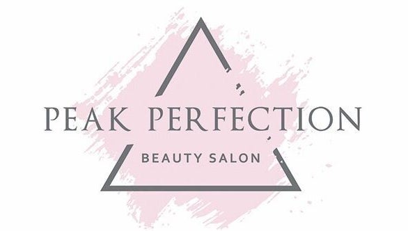 Peak Perfection beauty salon logo, featuring a pink brushstroke design, located in Braintree, England, GB.