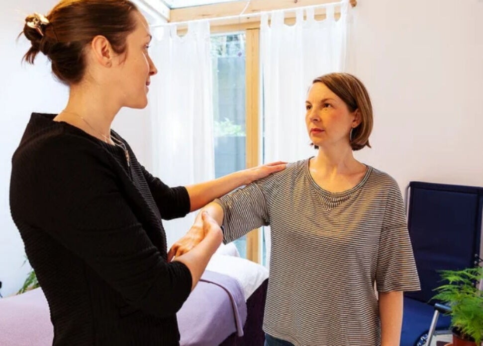 Holistic treatment session at Caring For You Treatments in Salwayash, England, GB, showcasing personalized care.