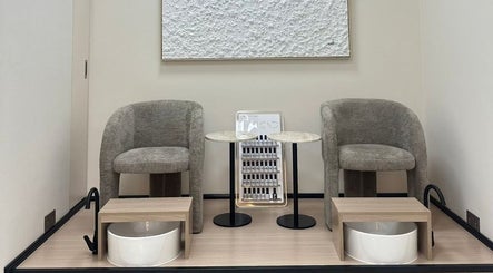 Relaxing pedicure chairs at Skin Harmony Beauty Salon in Dubai, Dubai, AE offering luxury wellness services.