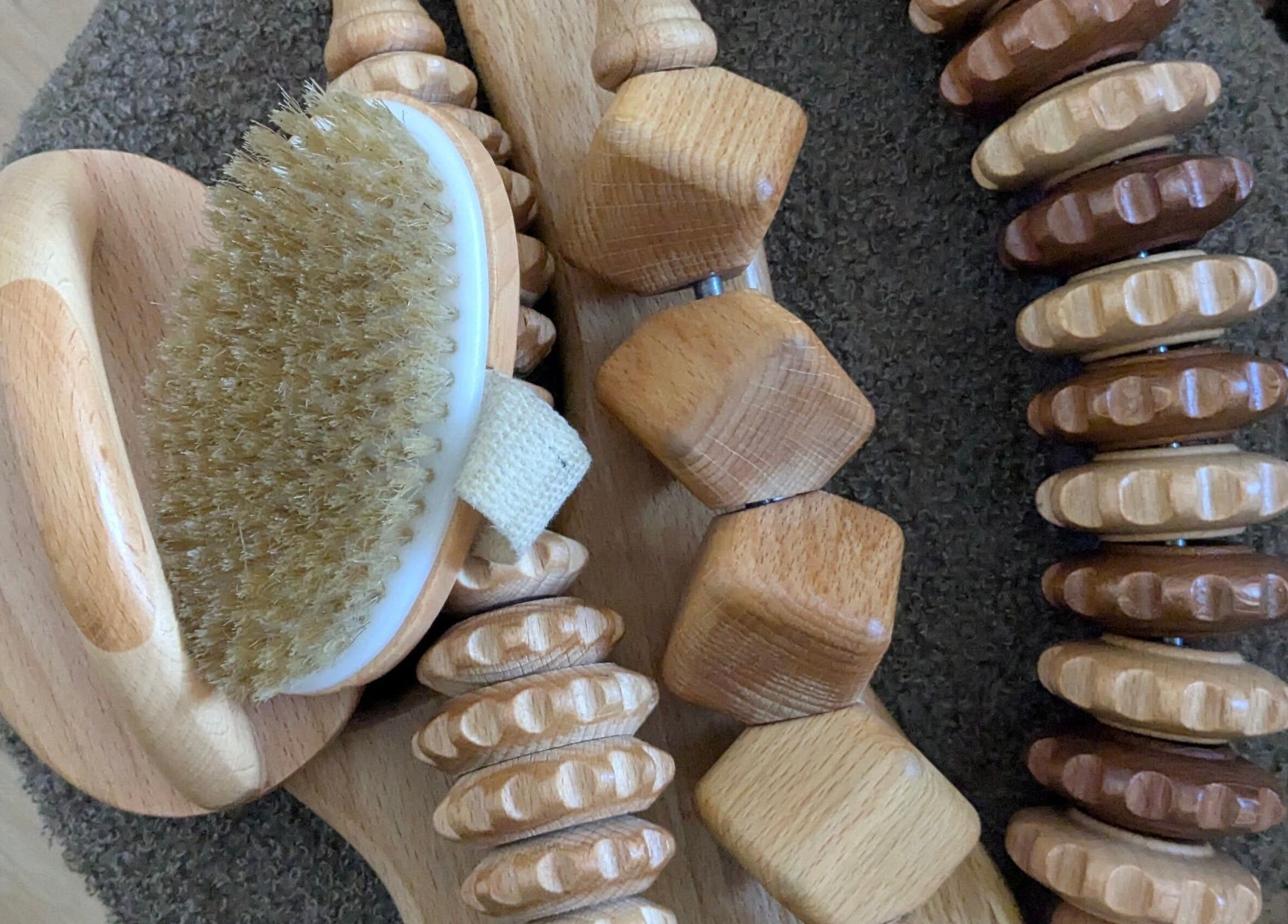 Massage tools at Indulge Pamper Relax-The Pamper room, London, England, GB, showcasing relaxation essentials.