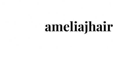 AmeliaJHair logo on white background in Brighton And Hove, England, GB.
