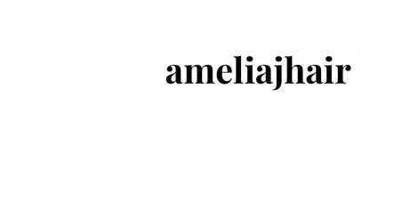 AmeliaJHair logo on white background in Brighton And Hove, England, GB.