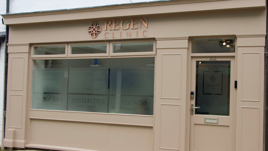 Front of Regen Clinic Norwich in Norwich, England, GB featuring elegant beige design.