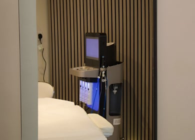 Modern treatment room at Regen Clinic Norwich in Norwich, England, GB with advanced skincare equipment.