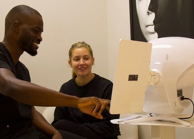 Client receiving a friendly consultation at Regen Clinic Norwich, Norwich, England, GB.