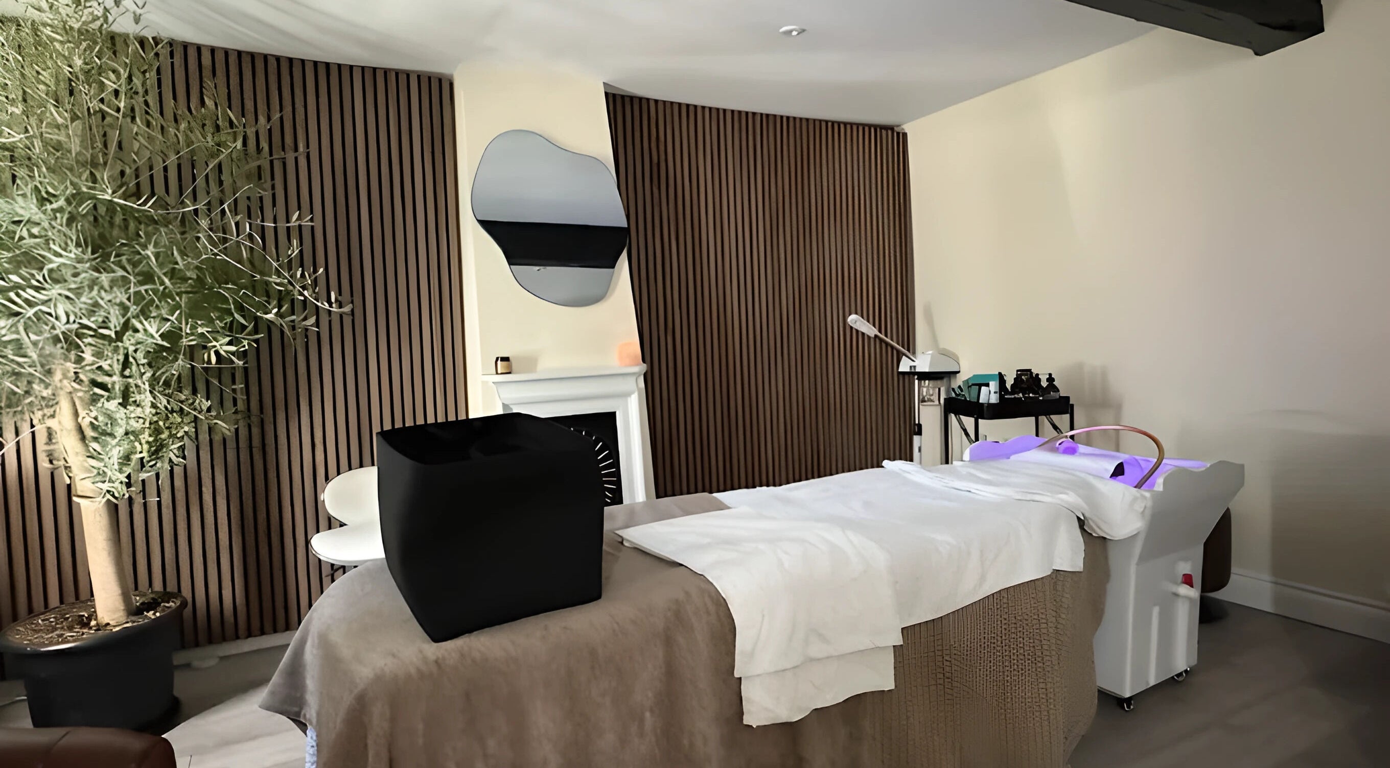 Elegant treatment room at Regen Clinic Norwich, Norwich, England, GB with sleek decor and cozy ambiance.
