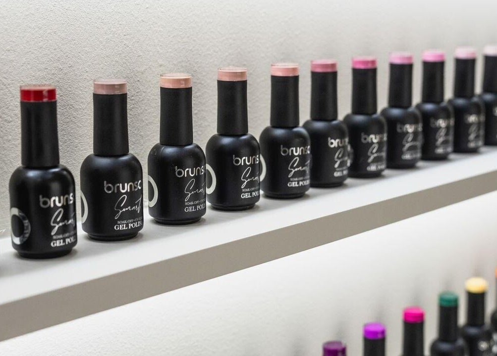 Elegant nail polish display at Clay Beauty Lounge - Mushrif, Abu Dhabi, Abu Dhabi, AE offering diverse colors.
