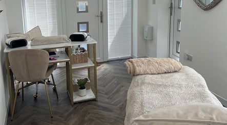 Relaxing spa room at Chelle's Beauty in Lytham St Anne’s, England, GB featuring modern decor and comfort.