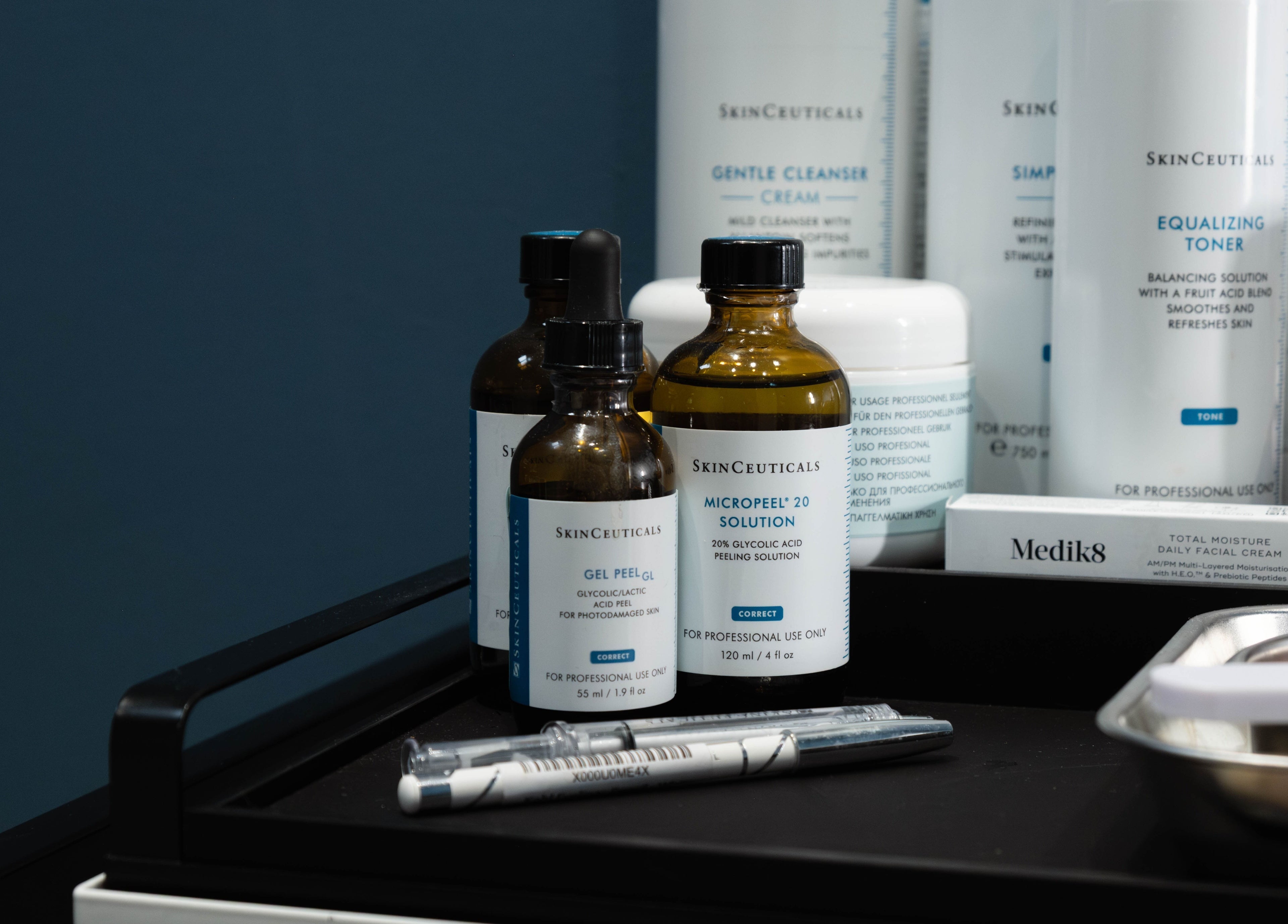 High-quality skincare products at ShamseAesthetics Harley Street, London, England, GB for beauty treatments.