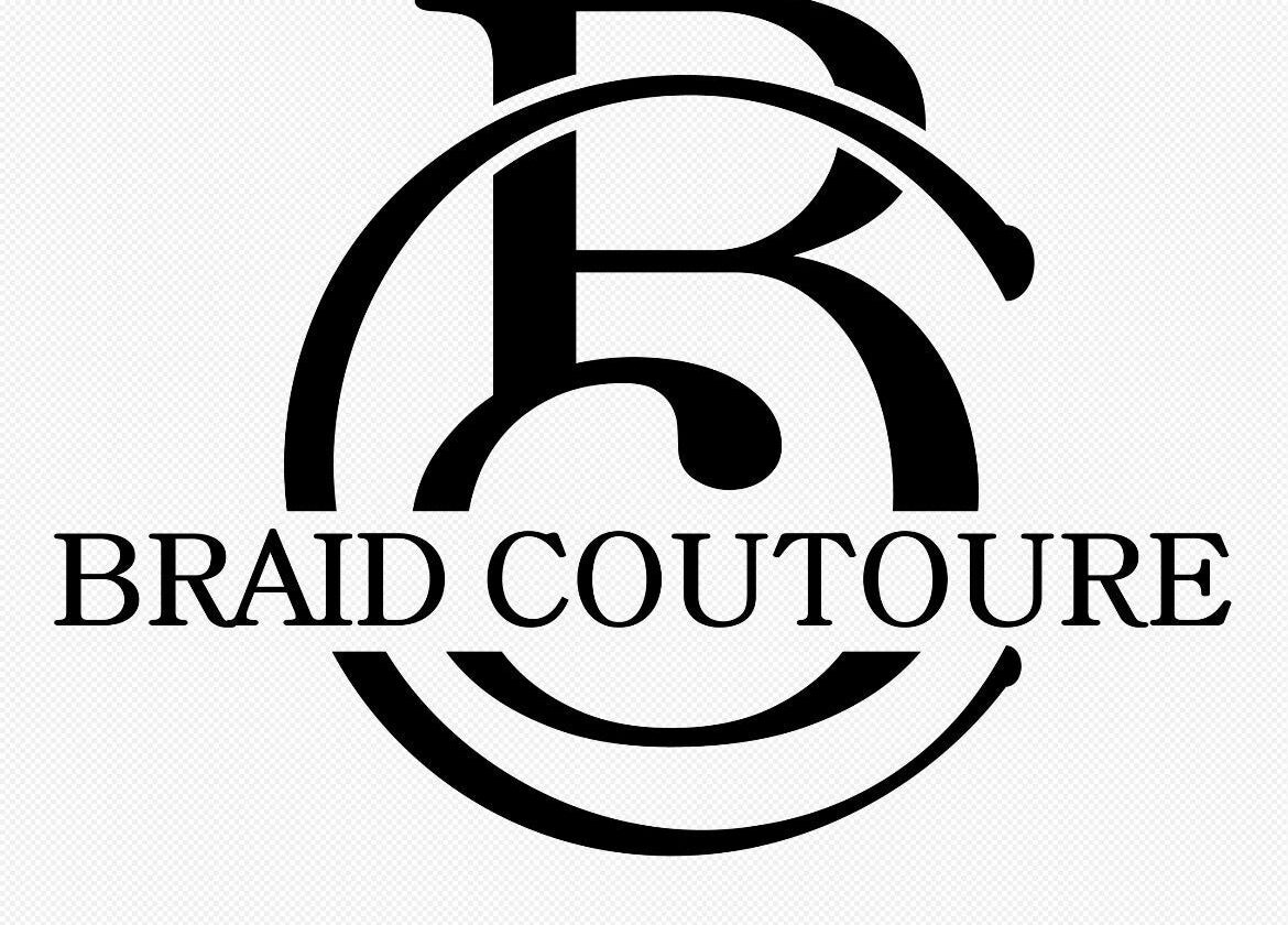 Braid Couturee logo in Bridgetown, Saint Michael, BB, highlighting the sophisticated design and branding.