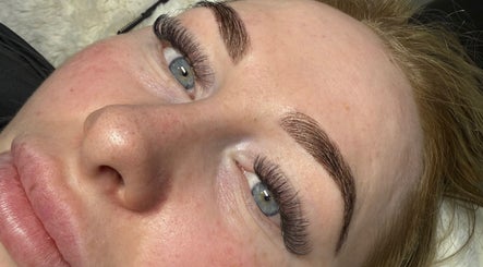 Close-up of eyelash extensions done at By Brown, Hetton-le-hole, England, GB enhancing natural beauty.