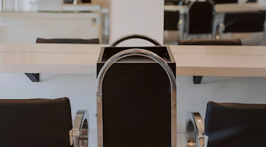 Chic salon chair in Smudge, Stellenbosch, Western Cape, ZA, perfect for beauty treatments.