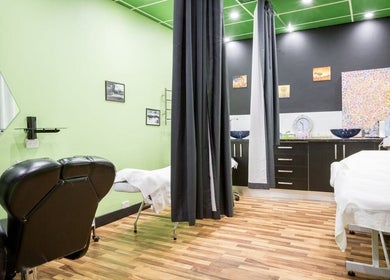 Relaxing space at Family Hair & Beauty Salon in Granville, New South Wales, AU with chairs and serene decor.