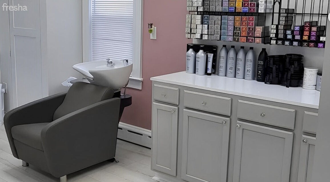 Modern hair washing station at JQ The Salon (formerly Suite Allure Studio), Stanhope, New Jersey, US.