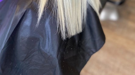 Freshly trimmed blonde hair at KC CUTZ @ k&d hair beauty wellness, Kilmarnock, Scotland, GB.