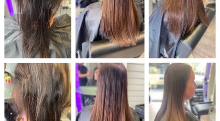 Hair transformation at KC CUTZ @ k&d hair beauty wellness in Kilmarnock, Scotland, GB showcasing sleek styling.