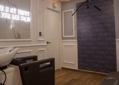 Zona de lavado elegante en Glowbar Beauty House and Spa, Ciudad de México, Ciudad de México, MX.