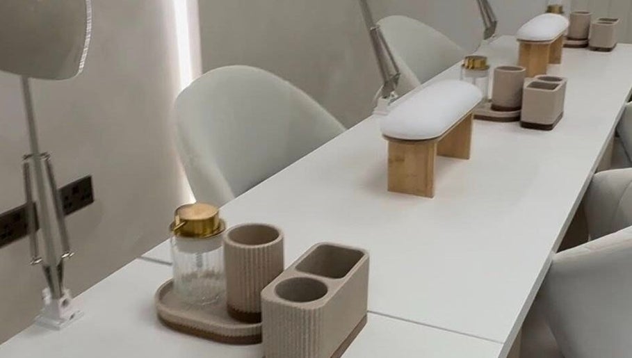 Chic manicure station at Linlithgow - By Aimee, Linlithgow, Scotland, GB, featuring modern decor.