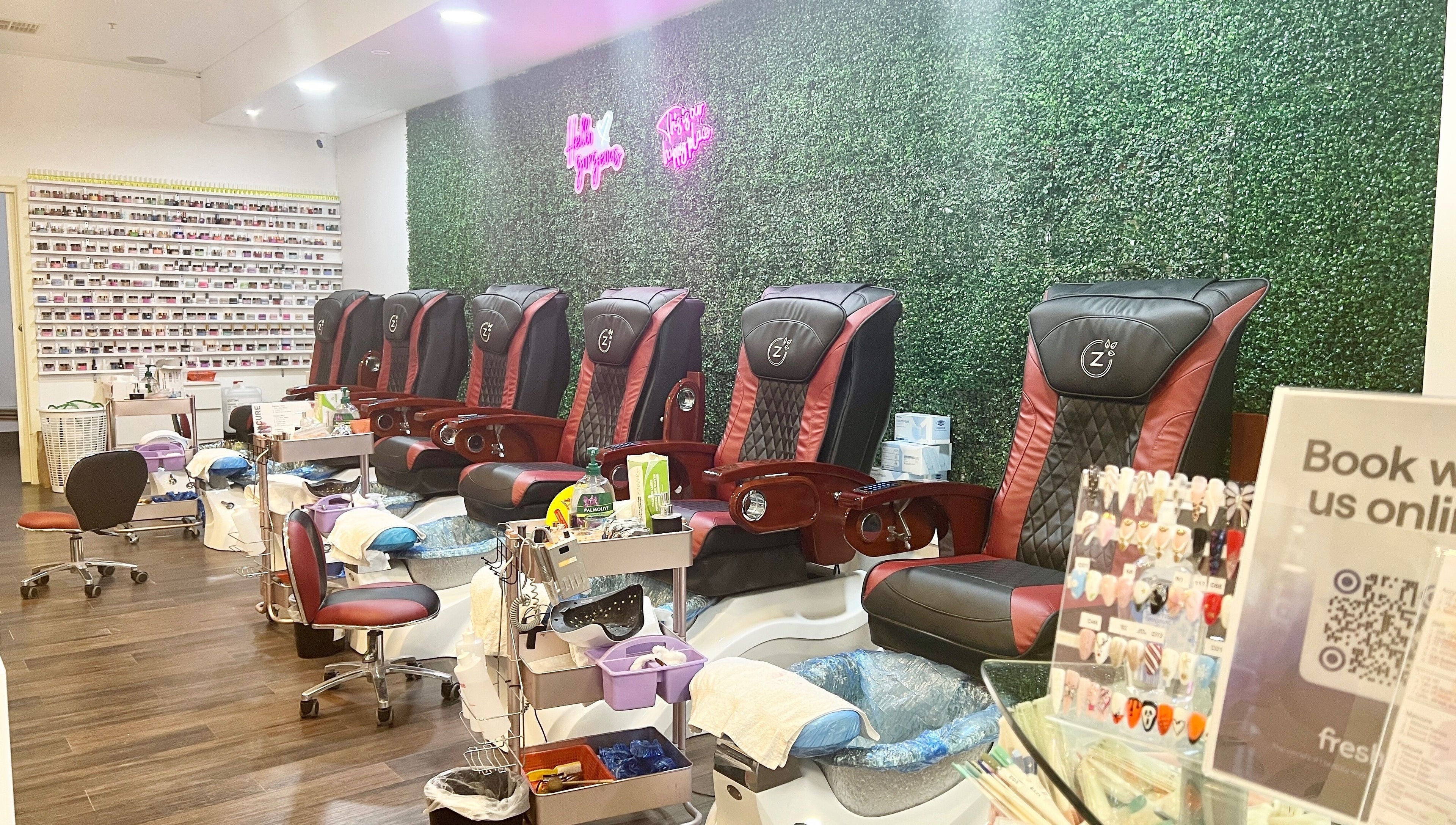 Relaxing pedicure chairs at Findon Nails and Spa Findon Shopping Centre (COLES), Findon, South Australia, AU.
