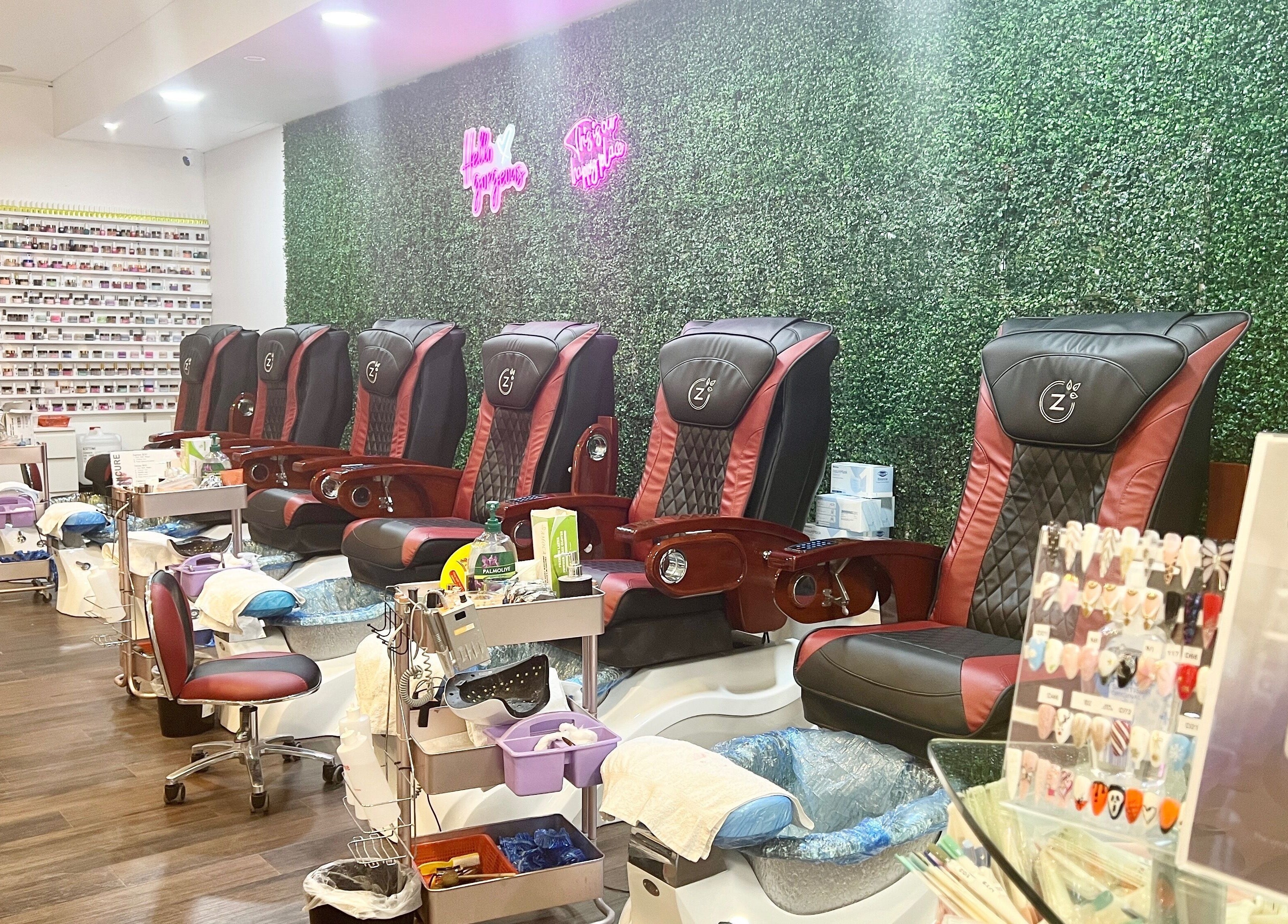 Relaxing pedicure chairs at Findon Nails and Spa Findon Shopping Centre (COLES), Findon, South Australia, AU.