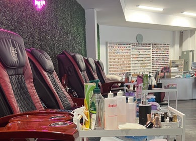 Luxurious nail spa chairs at Findon Nails and Spa, Findon Shopping Centre (COLES), Findon, South Australia, AU.