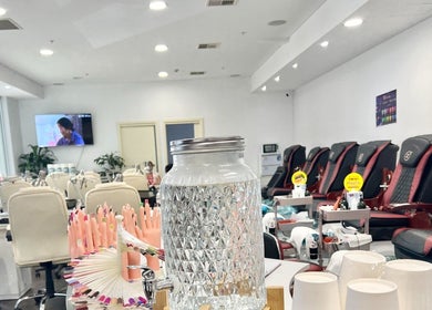 Modern interiors of Findon Nails and Spa at Findon Shopping Centre COLES, South Australia, AU.