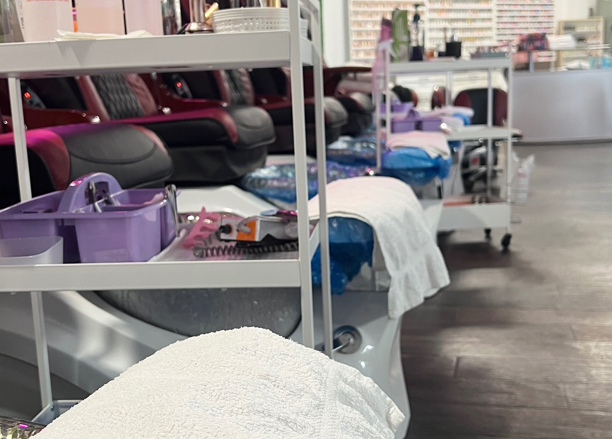 Spa chairs at Findon Nails and Spa Findon Shopping Centre (COLES), Findon, South Australia, AU.