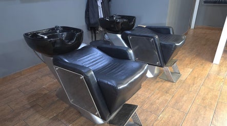 Modern salon wash stations at Manetain, Pretoria, Gauteng, ZA, showcasing comfort and style.