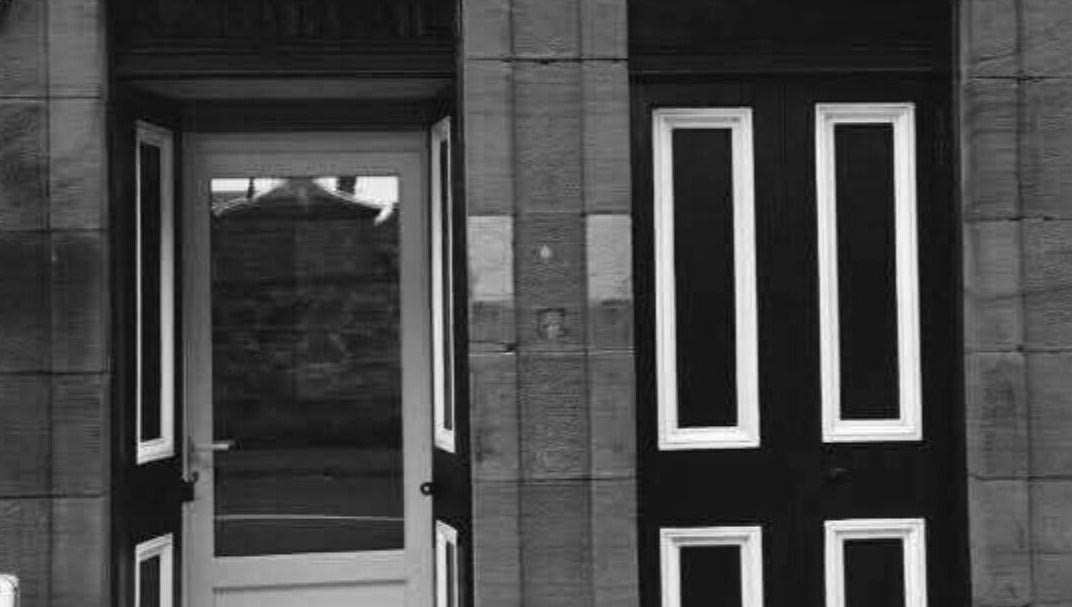 Charming entrance of Beauty by Jayde in Mauchline, Scotland, GB, showcasing classic architectural details.