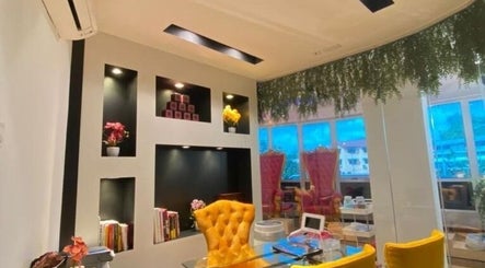 Plush interior at Sweet Pinky Beauty House, KUALA TERENGGANU, TERENGGANU, MY with luxurious seating and decor.