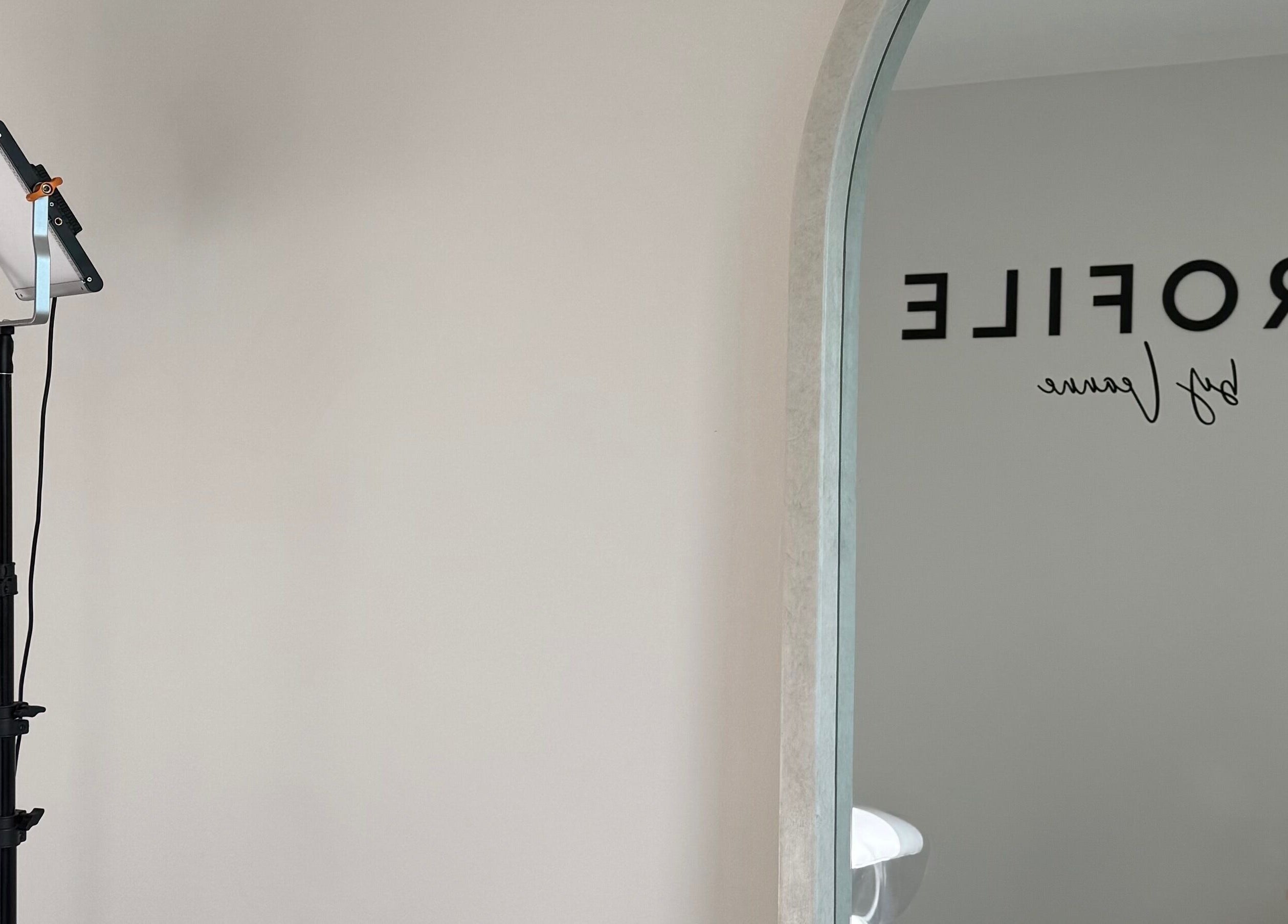 Sophisticated salon ambiance at Profile by Leanne in Basingstoke, England, GB with stylish lighting and decor.